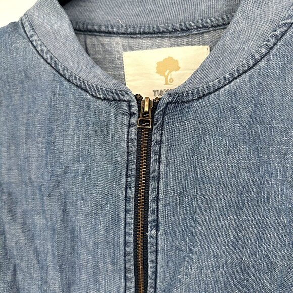 Tucker & Tate Zip up Denim lightweight Jacket Size Large - Picture 5 of 6